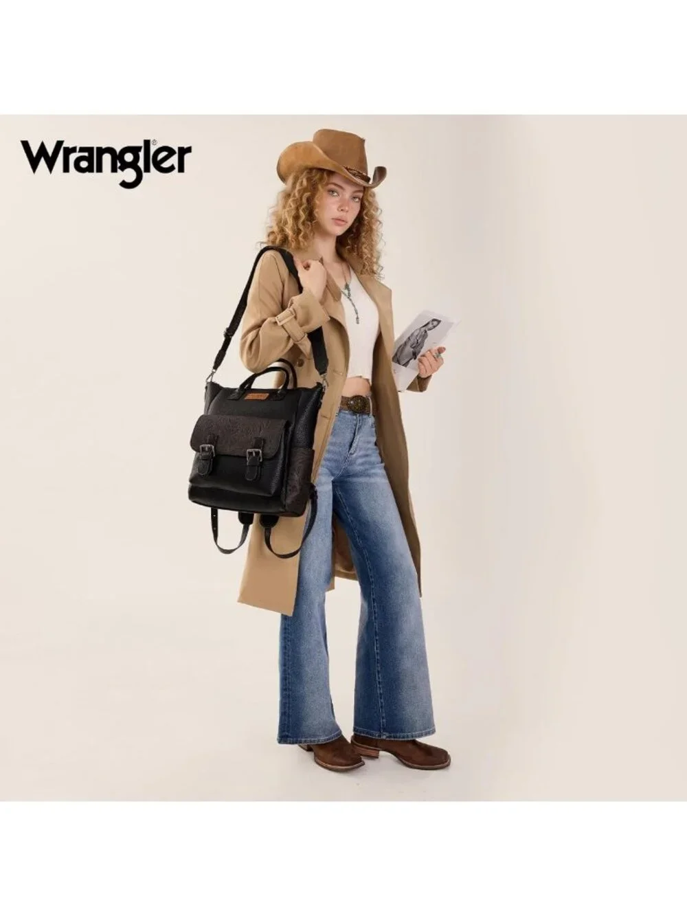 Stylish Convertible Black Backpack Purse for Women - Versatile Shoulder Bag